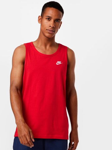 Nike Sportswear Средняя посадка Футболка в Красный: спереди