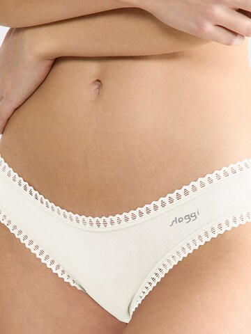 SLOGGI Slip ' Blue GO Crush ' in Wit