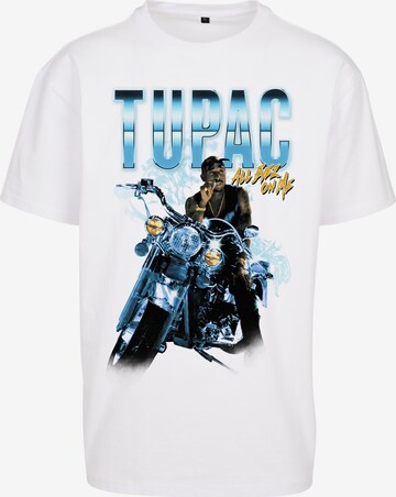 MT Men Shirt 'Tupac All Eyez On Me Anniversary' in White: front