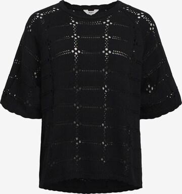 Pull-over OBJECT en noir : devant