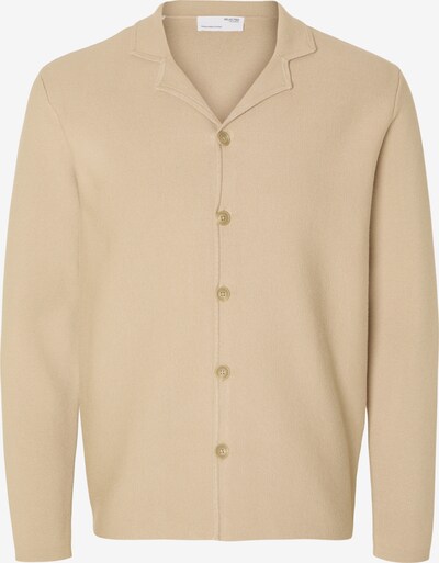 SELECTED HOMME Strickjacke 'MILO' in dunkelbeige, Produktansicht