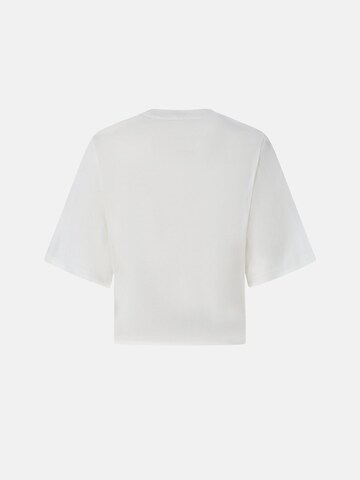 PINKO Koszulka 'PINKO NIAMEY T-SHIRT JERSEY LOGO BIRDS EFFETTO RICAMO T-SHIRT' w kolorze biały