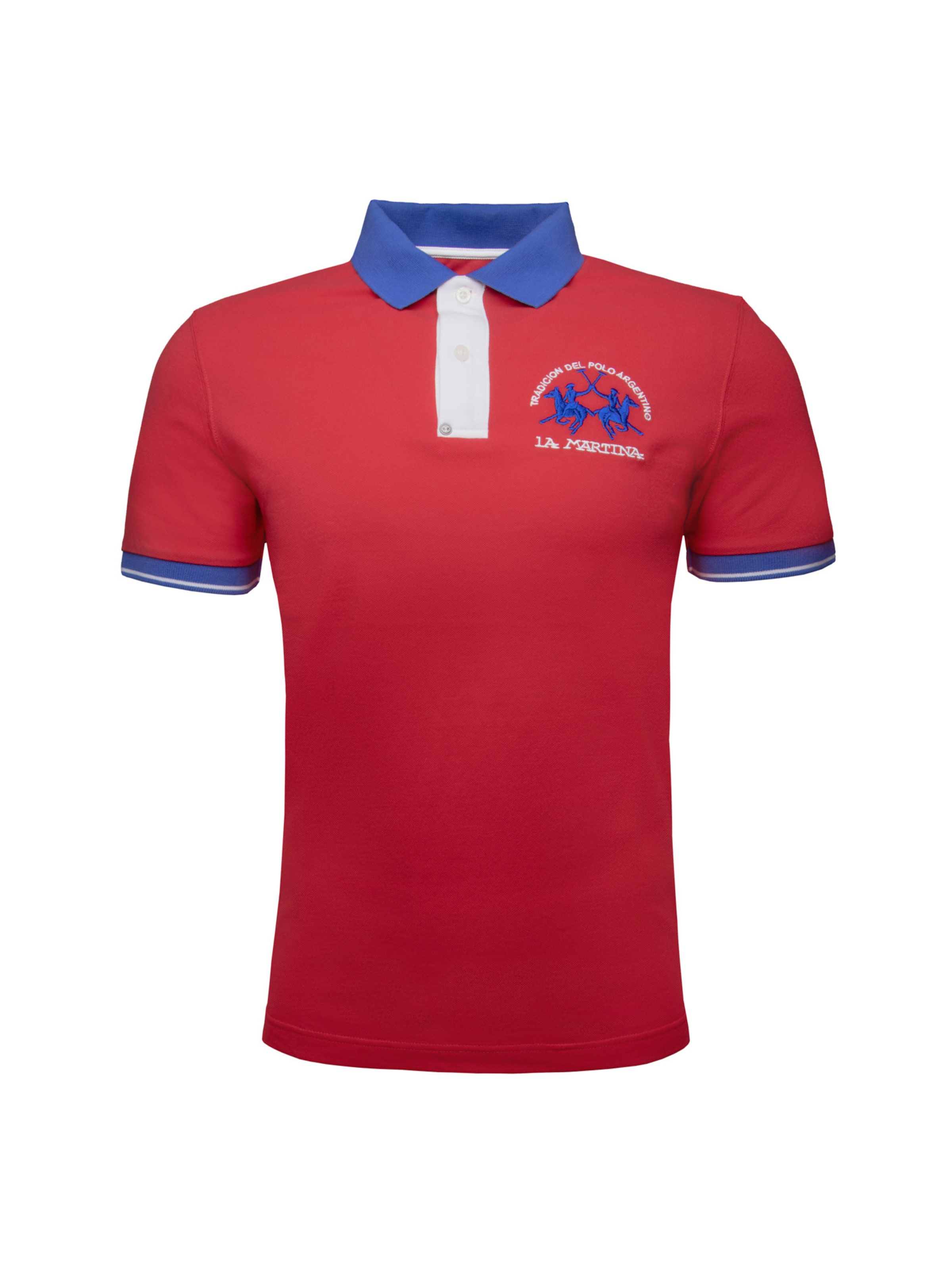 La Martina - Camisa 'MAP005' em vermelho: frente