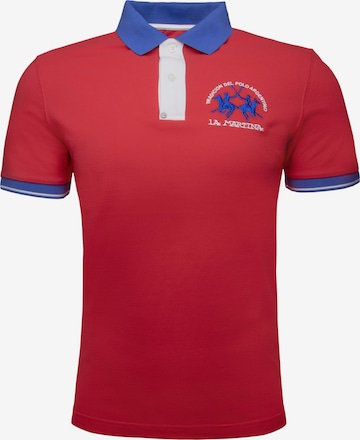 La Martina Poloshirt 'MAP005' in Rot: Vorderseite