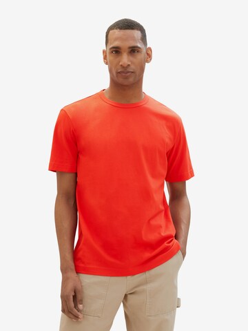 T-Shirt TOM TAILOR en rouge : devant