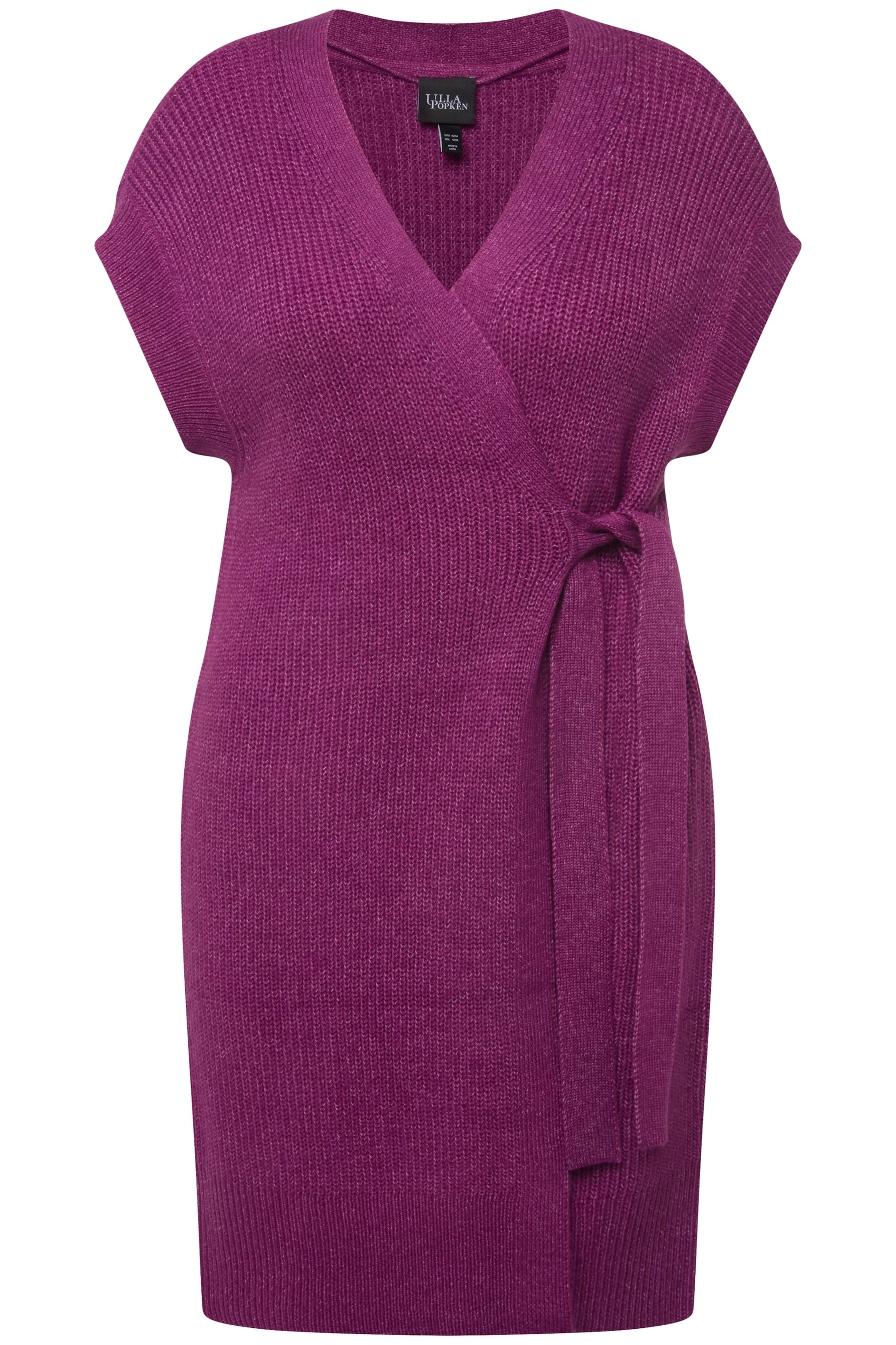 Ulla Popken Strickjacke in Lila: Vorderseite