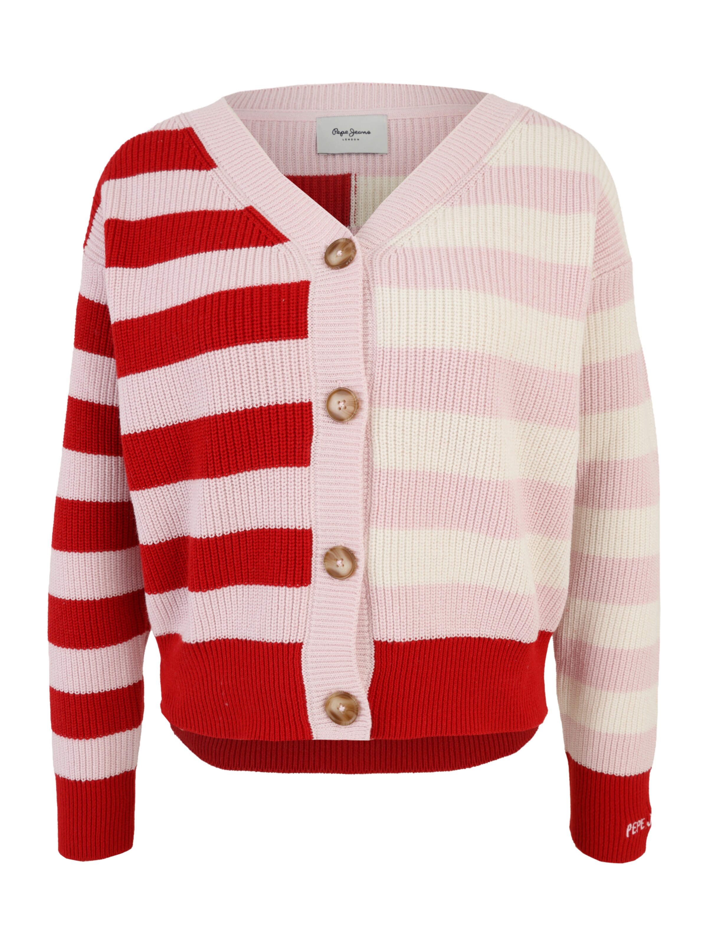 Cardigan 'Kimma' Pepe Jeans en rouge : devant