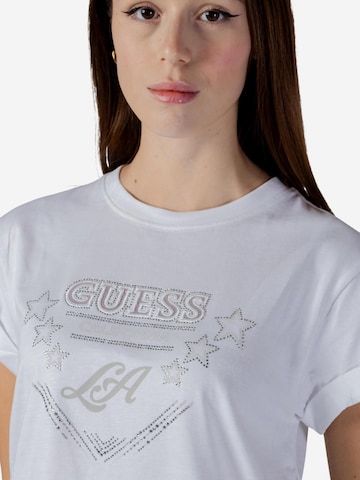 Maglietta 'SS CN LA STARS TEE W6RI30 I3Z14' di GUESS in bianco