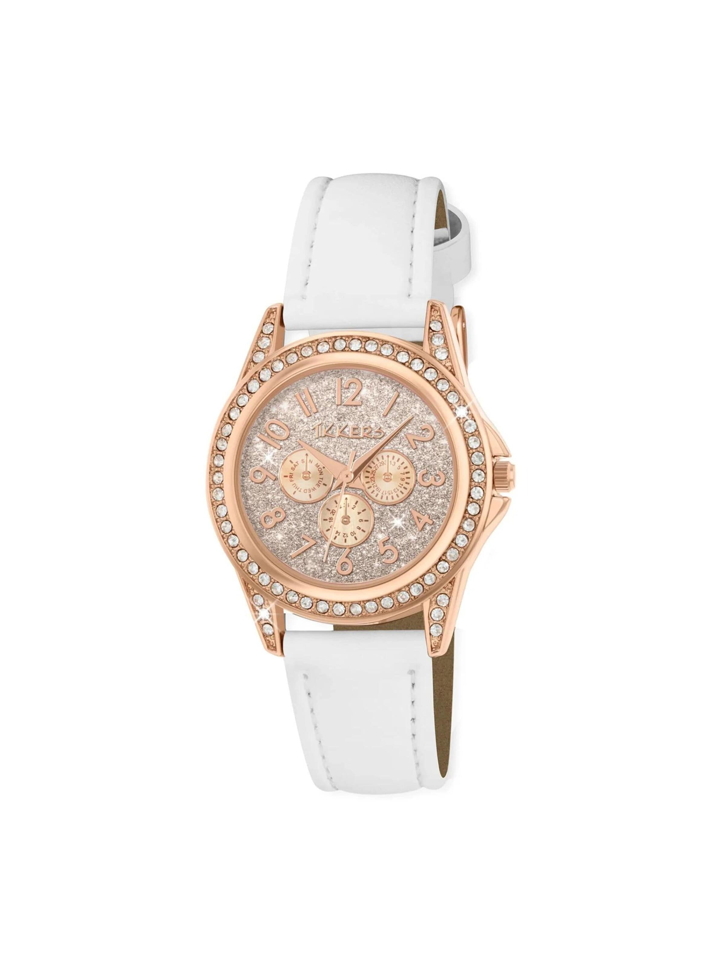 Tikkers Watch in White: front