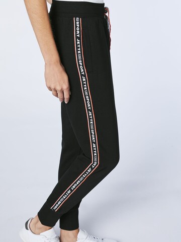 Jette Sport Tapered Pants in Black