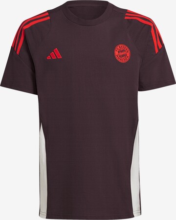 FC BAYERN MÜNCHEN Athletic Sweatshirt 'Teamline' in Red: front