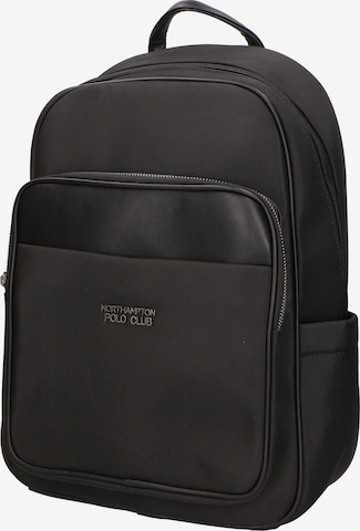 Northampton Polo Club Rucksack in Schwarz: predná strana