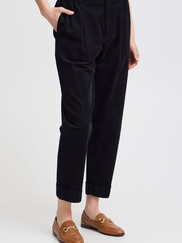 Loosefit Pantaloni chino di Fransa in nero: frontale