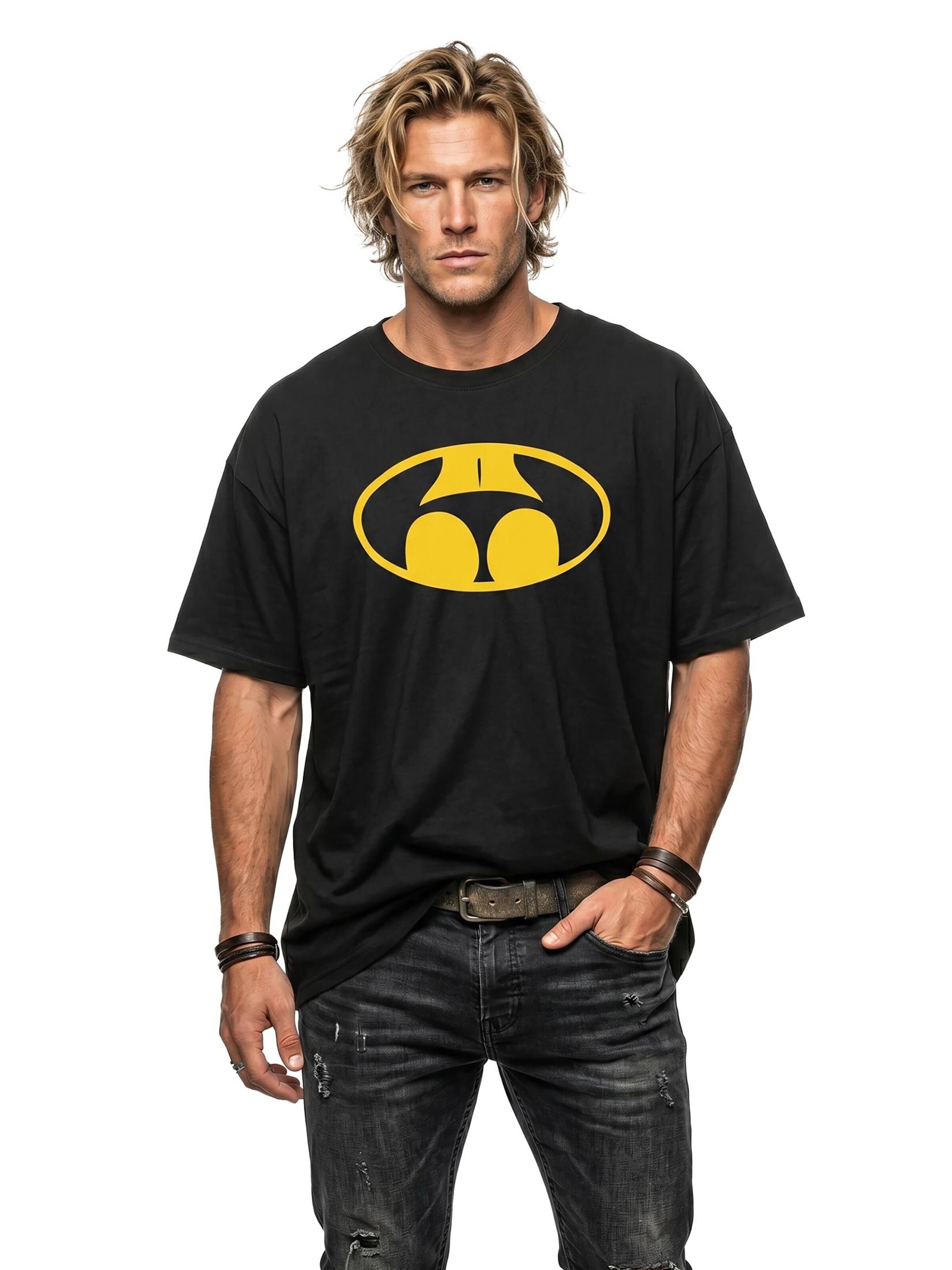 MAKAYA Shirt 'Buttman' in Black