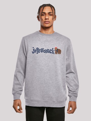 Sweat-shirt F4NT4STIC en gris : devant