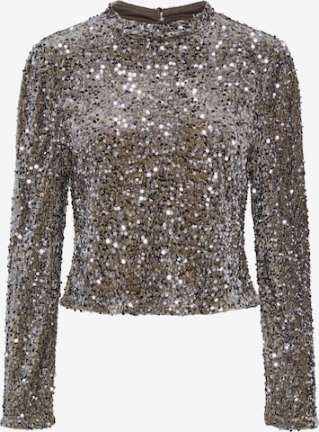 PIECES Blouse 'KAM ' in Silver: front