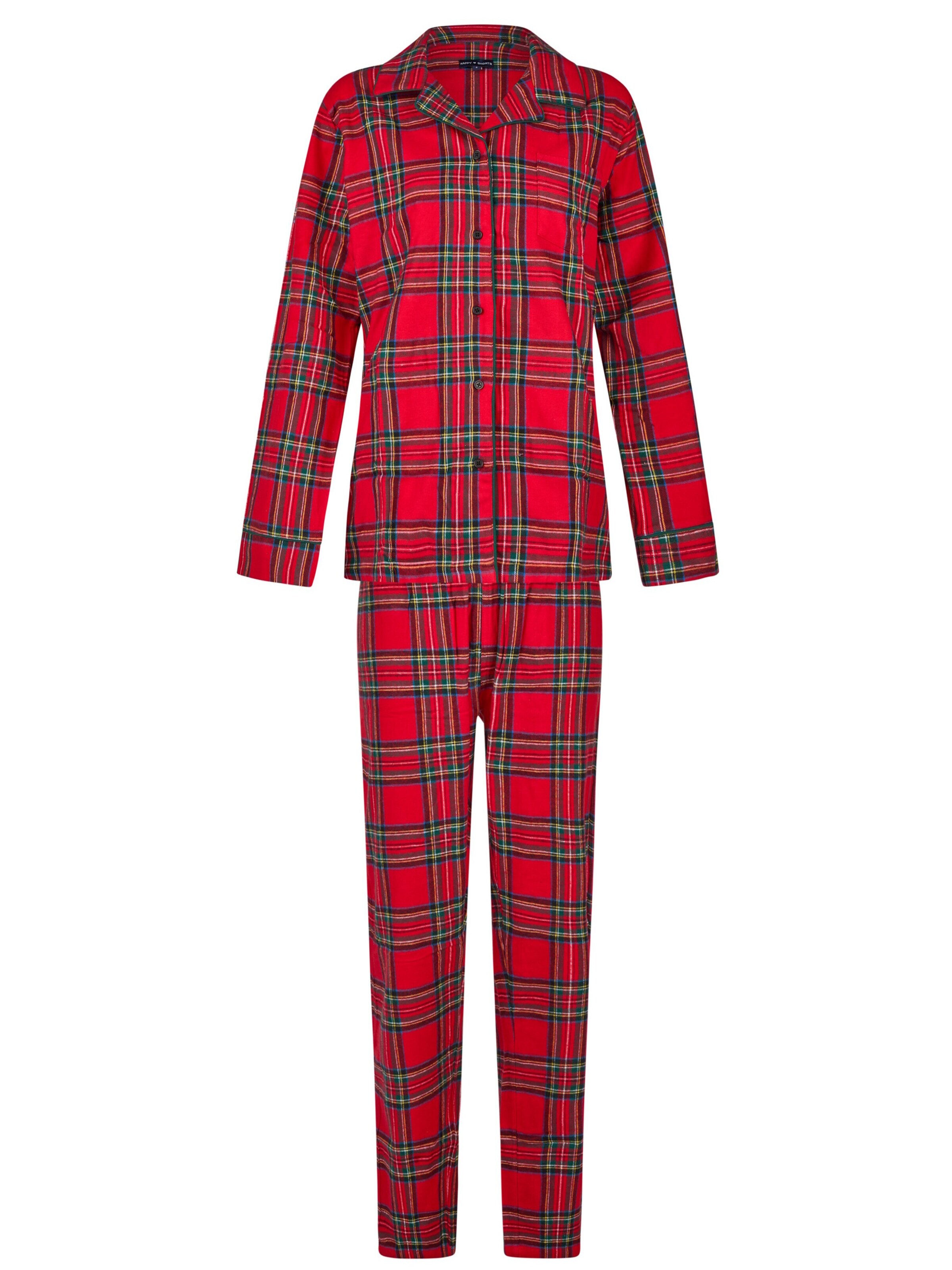 Happy Shorts Pyjama 'Christmas' in Rood: voorkant