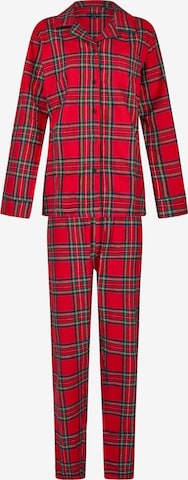 Happy Shorts Pyjama 'Christmas' in Rood: voorkant