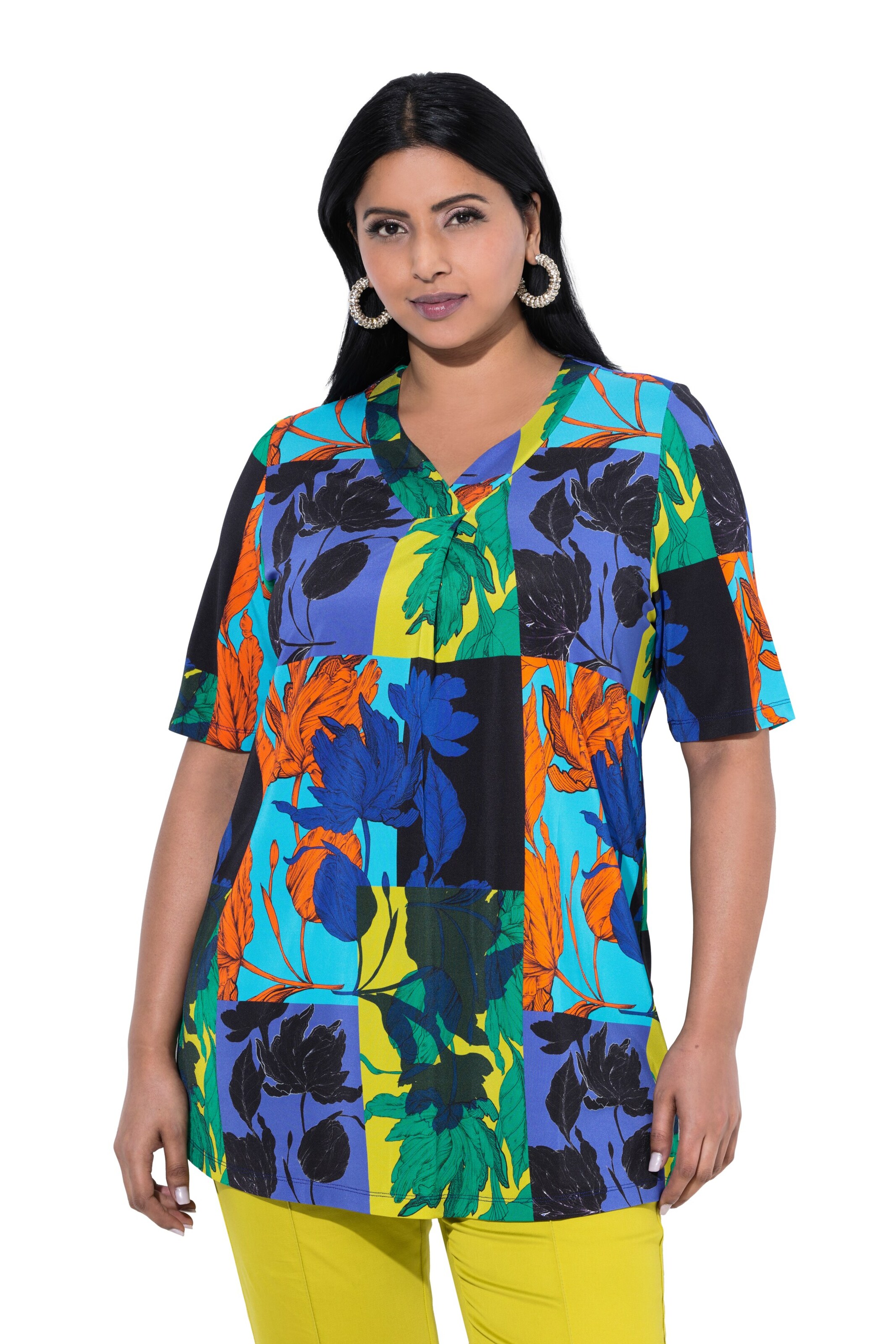 Ulla Popken Shirt in Gemengde kleuren: voorkant