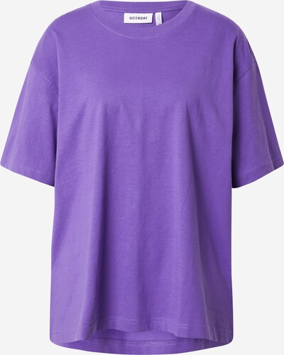 WEEKDAY T-Shirt in dunkellila, Produktansicht