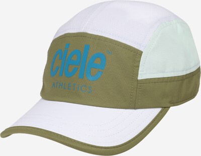 CIELE ATHLETICS Casquette 'Crush' en bleu ciel / olive / vert pastel / blanc, Vue avec produit