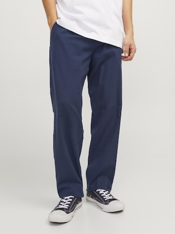 JACK & JONES - regular Pantalón plisado 'Kane Summer' en azul: frente