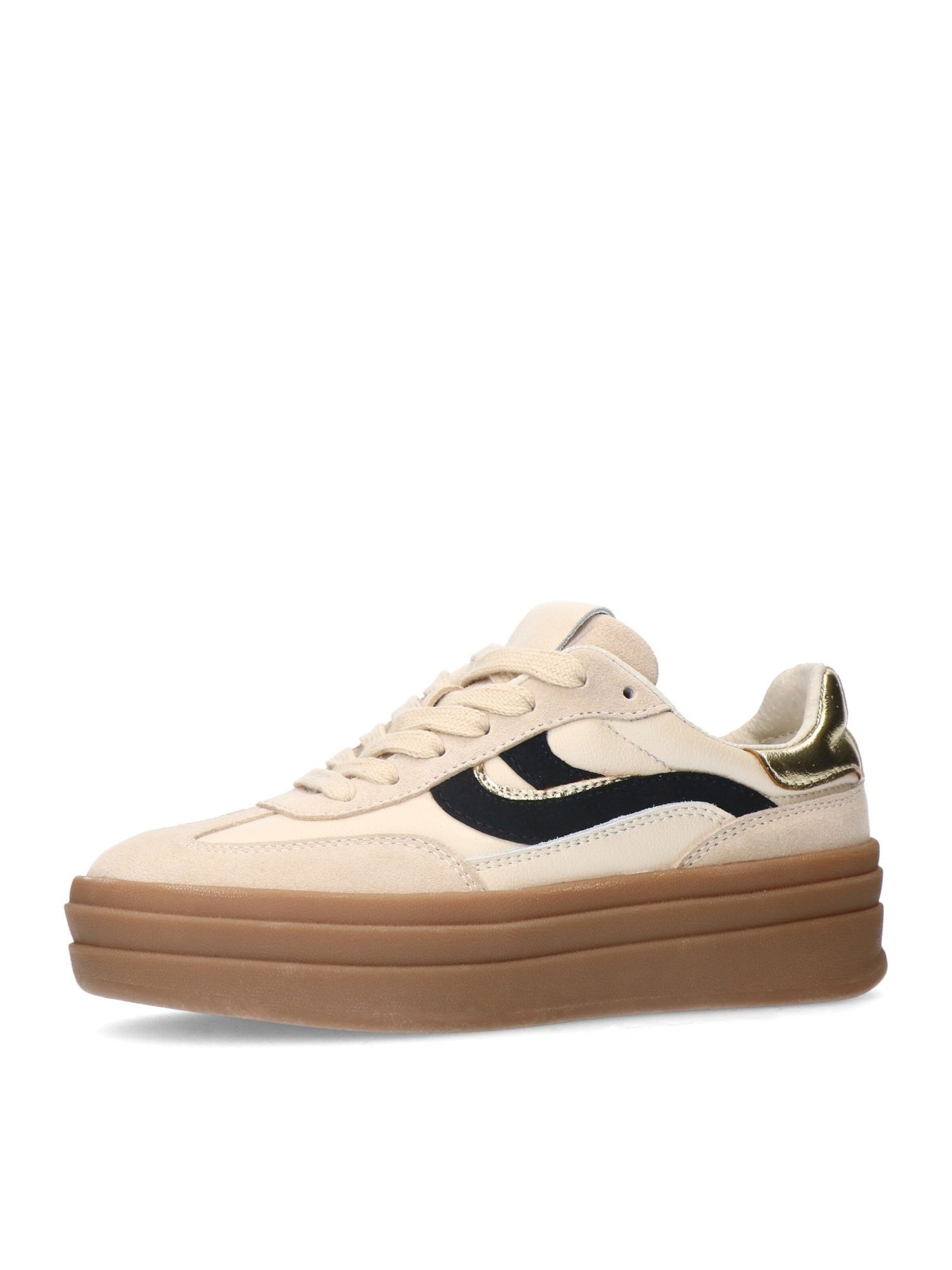 MANFIELD Sneaker in beige / schwarz, Produktansicht