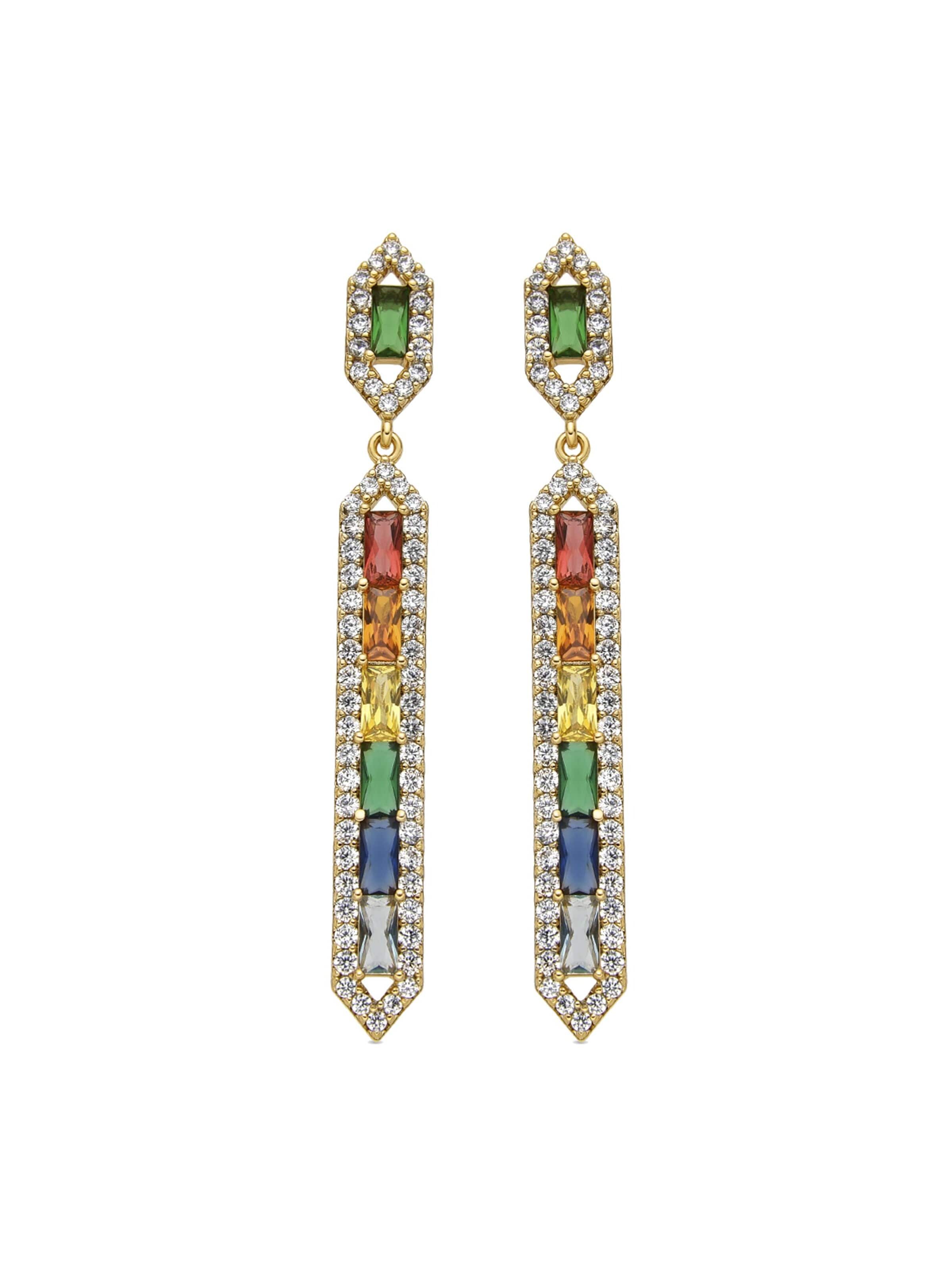Luxenter Earrings 'Brima' in Mixed colors: front