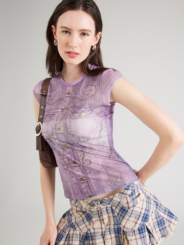 GUESS Originals Shirt 'GO' in Lila