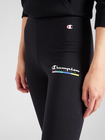 Slimfit Leggings de la Champion Authentic Athletic Apparel pe negru