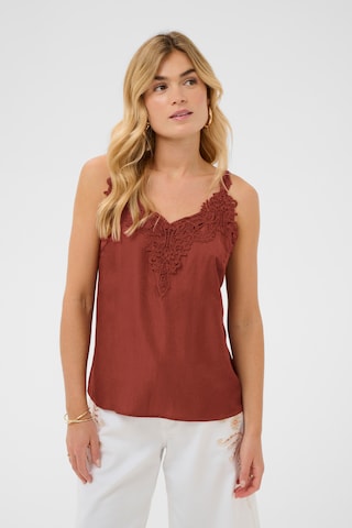 Cream Top 'CRAnna' | rjava barva: sprednja stran