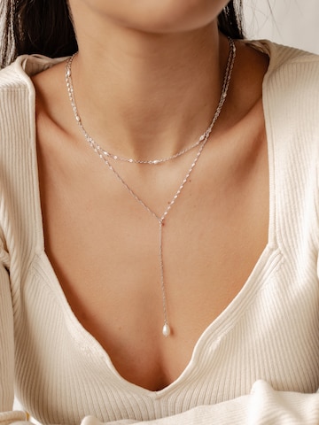 Hey Happiness Necklace 'Infinity' in Silver: front