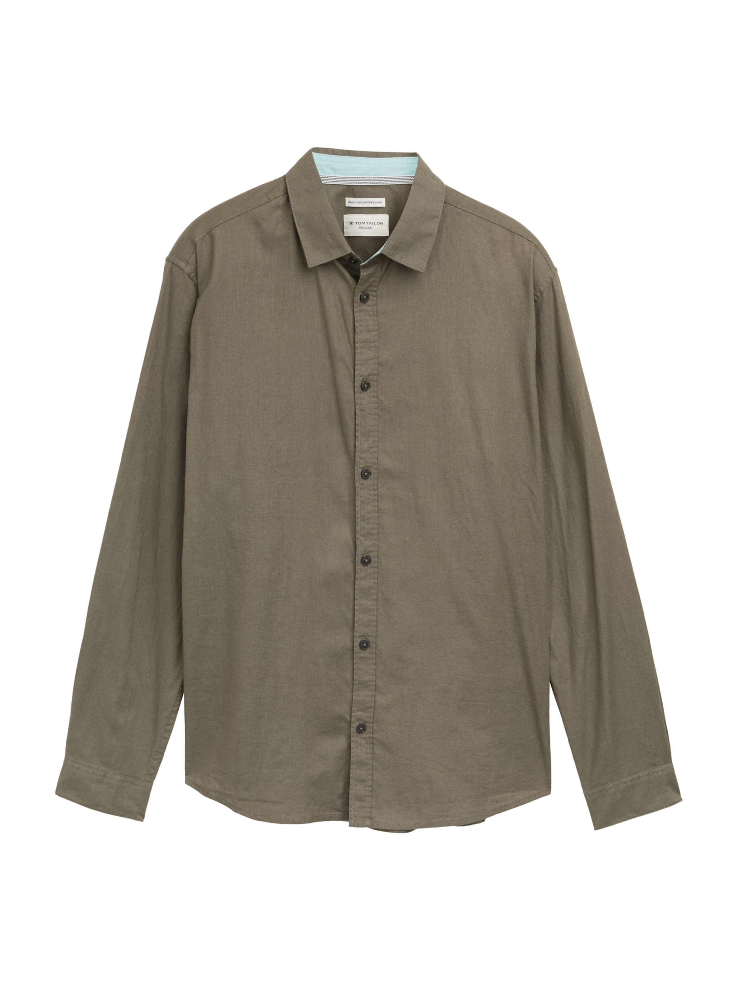 TOM TAILOR Overhemd in Groen: voorkant