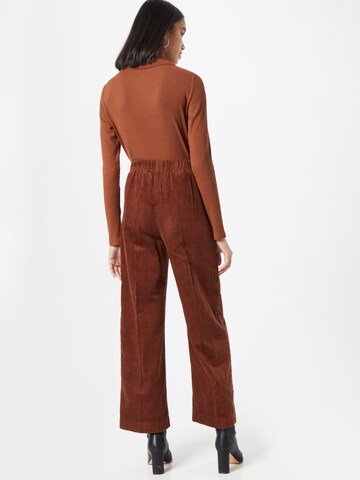 OVS Wide leg Pantalon in Bruin