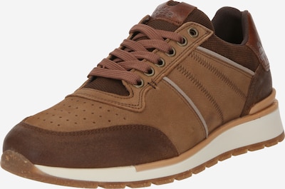 Sneaker low 'Bruno' BULLBOXER pe maro / maro coniac / gri deschis, Vizualizare produs