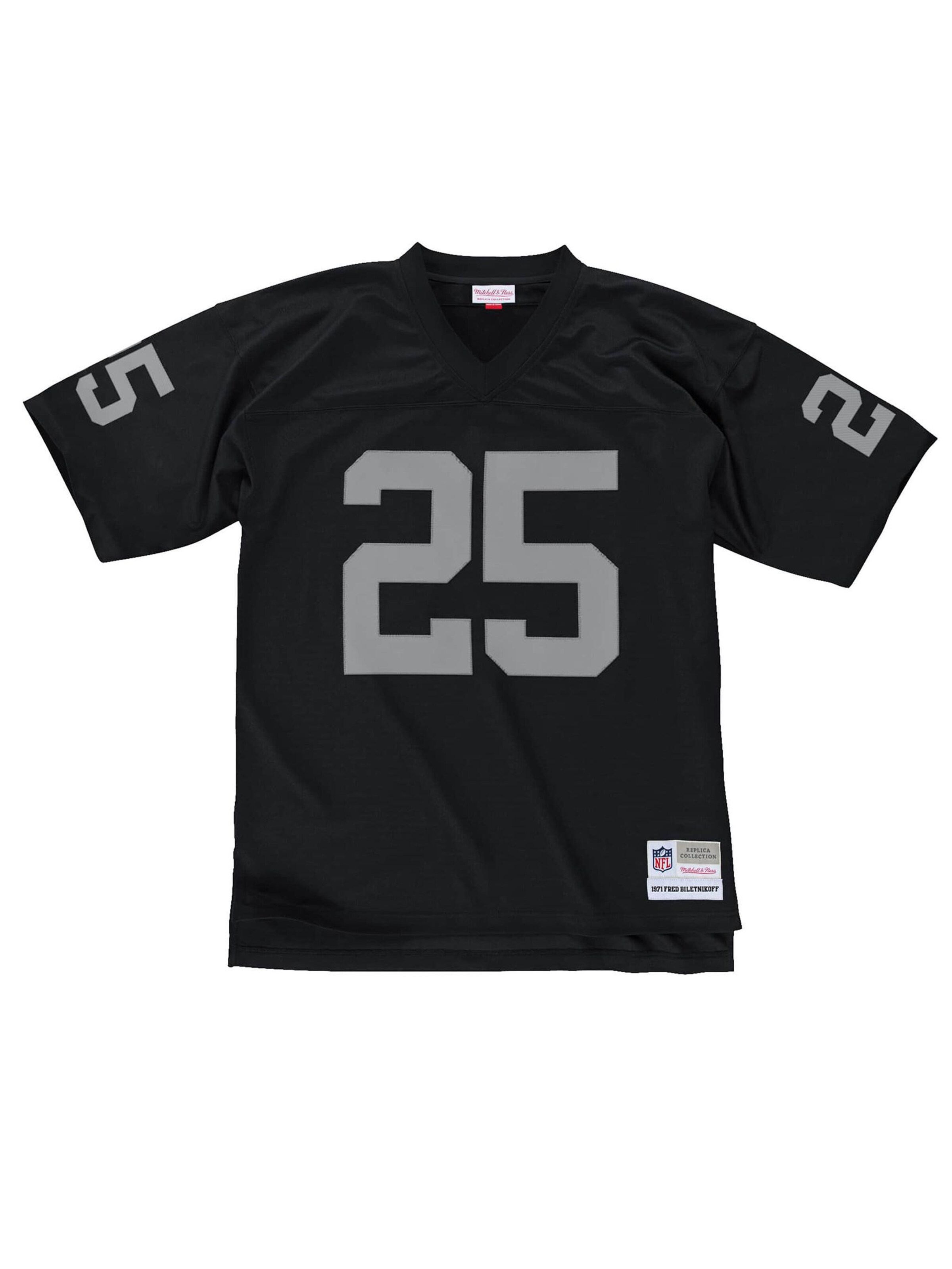 Mitchell & Ness Jersey 'Oakland Raiders 1971 Fred Biletnikoff' in Black: front