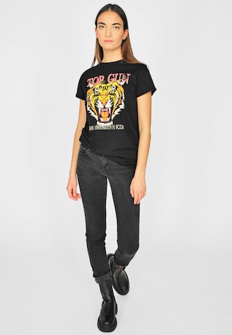 TOP GUN Shirt ' ' in Black