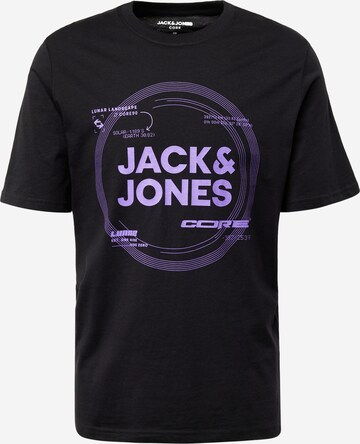 JACK & JONES Póló 'PILOU' - fekete: elől