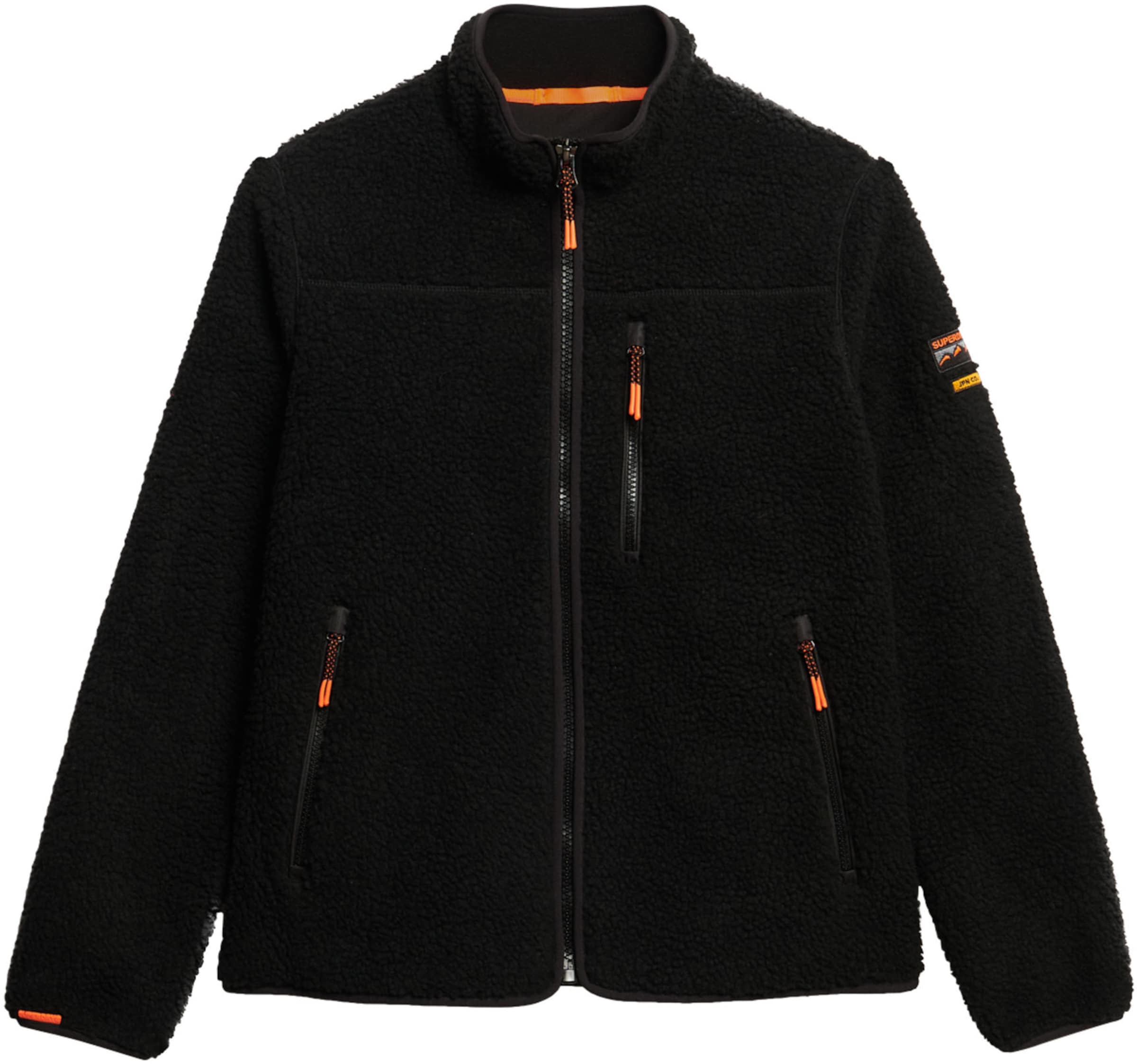 Superdry Поларено яке в черно: отпред