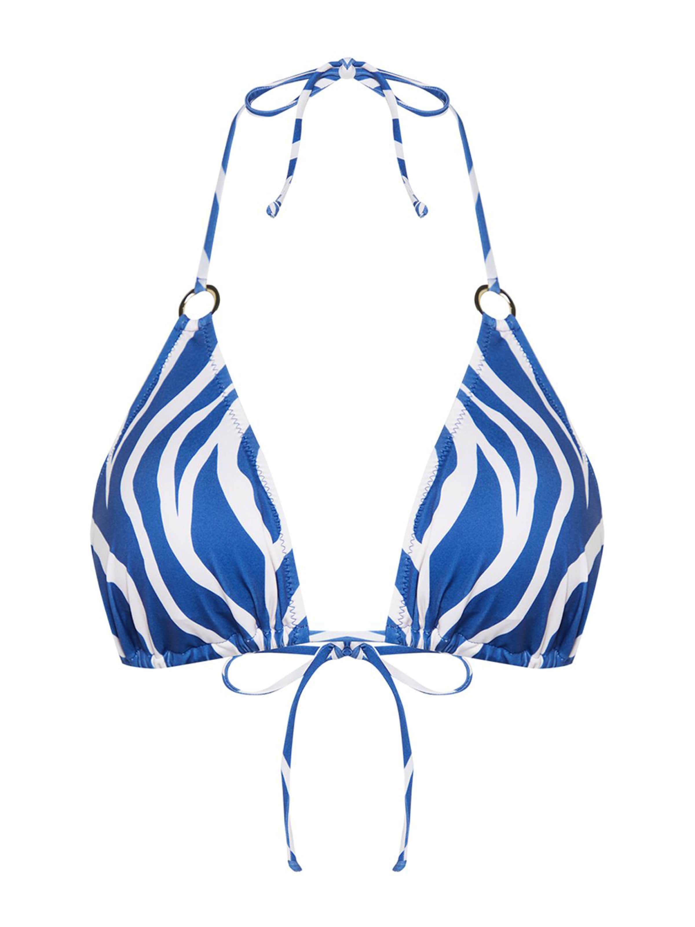 Trendyol Háromszög Bikini felső - kék: elől