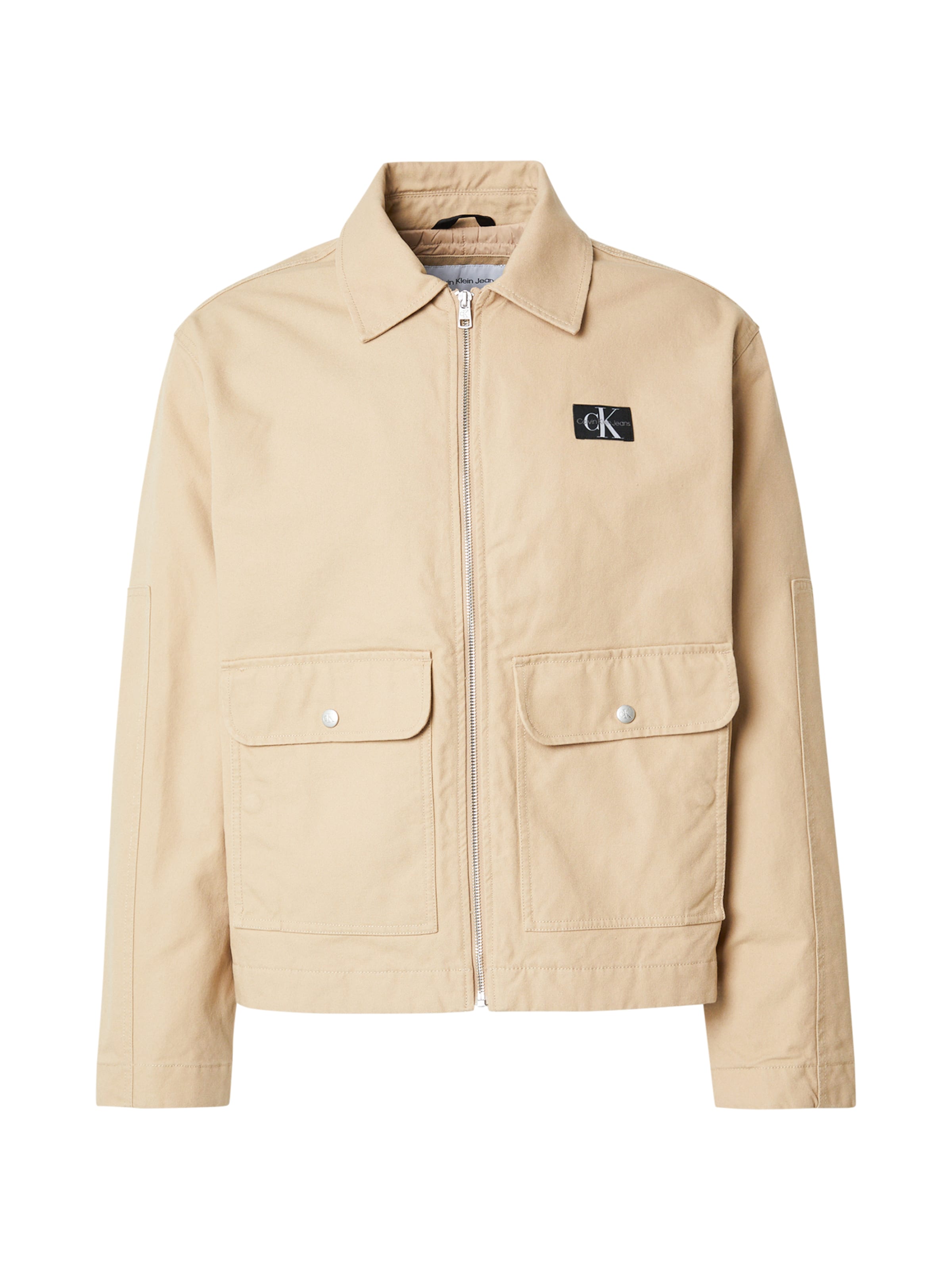 Veste mi-saison Calvin Klein Jeans en beige : devant