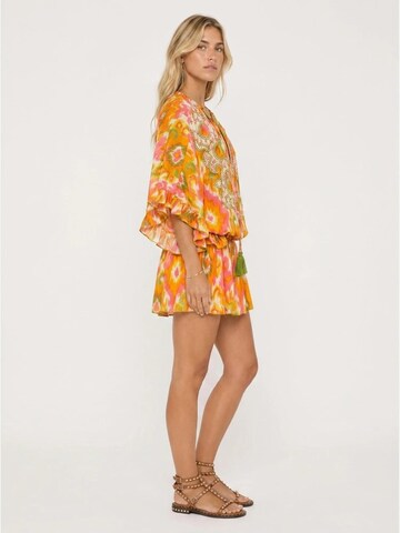 Miss June Jurk 'Mini Robe Mavis' in Oranje