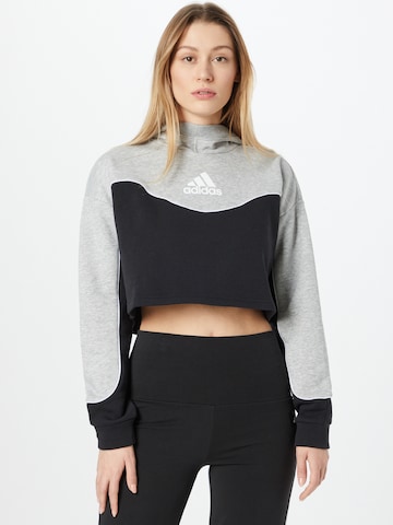 Hanorac sport de la ADIDAS SPORTSWEAR pe negru: față