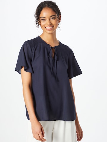 ESPRIT Blouse in Blauw: voorkant