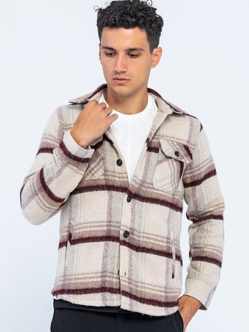 Coupe regular Veste mi-saison Ron Tomson en beige