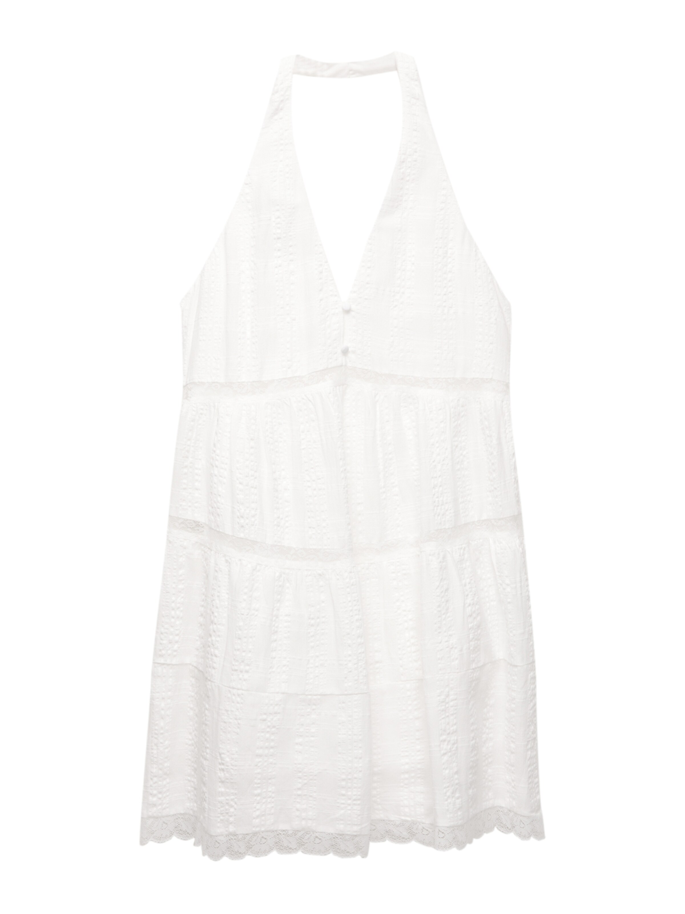 Pull&Bear Summer dress in White: front