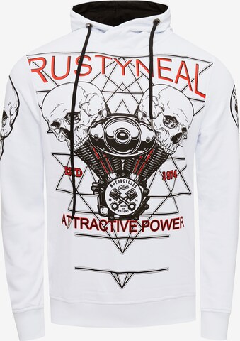 Rusty Neal Sweatshirt in Wit: voorkant