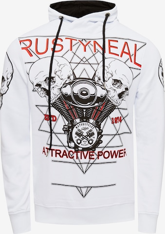 Rusty Neal Sweatshirt in White: front