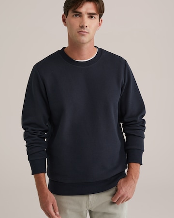 WE Fashion Sweatshirt in Blauw: voorkant