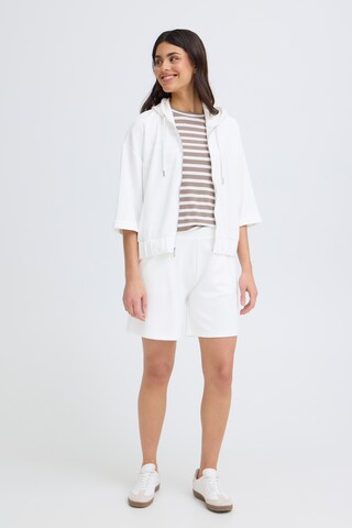 Fransa Sweat jacket 'Fraurora' in White